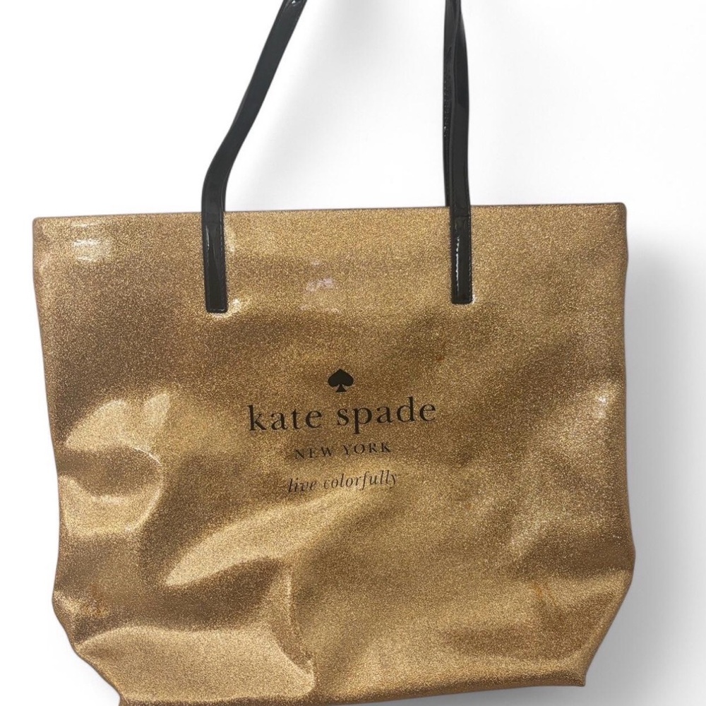 Kate Spade✨💛🖤 Sparkling Gold Tote